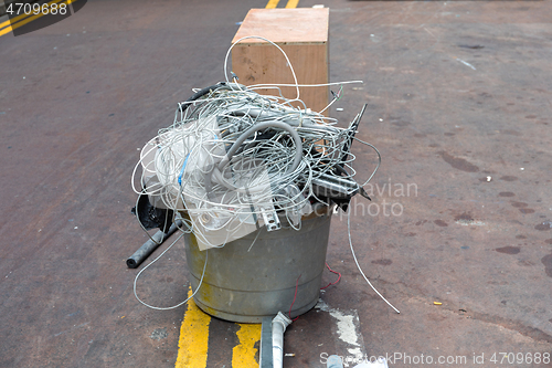 Image of Cables in Bucket