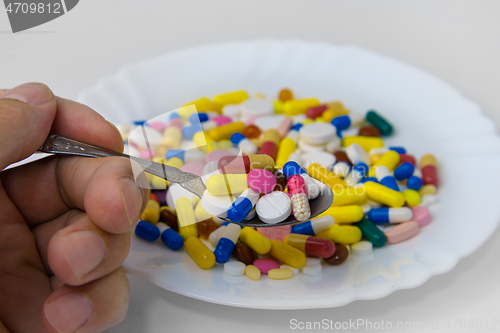 Image of Tablets in a spoon