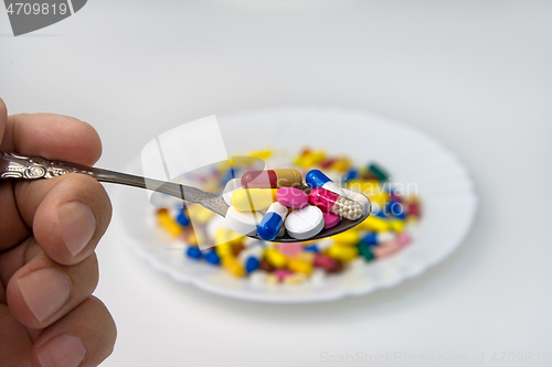 Image of Tablets in a spoon