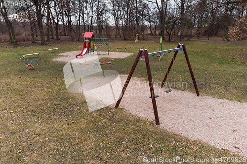 Image of Empty children playground