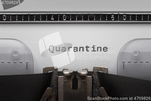 Image of Typing text on typewriter