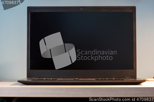 Image of Abstract close-up laptop