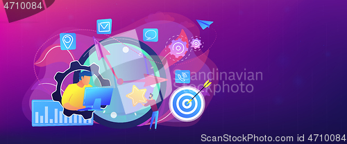 Image of Time management concept banner header.