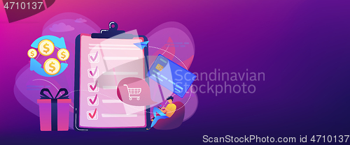 Image of Cash back concept banner header.