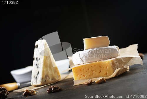 Image of Different types of cheese