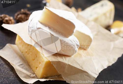 Image of Different types of cheese