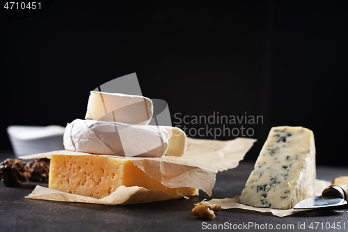 Image of Different types of cheese