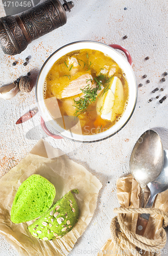 Image of salmon soup