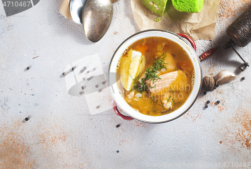 Image of salmon soup