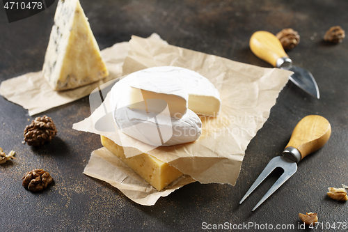 Image of Different types of cheese