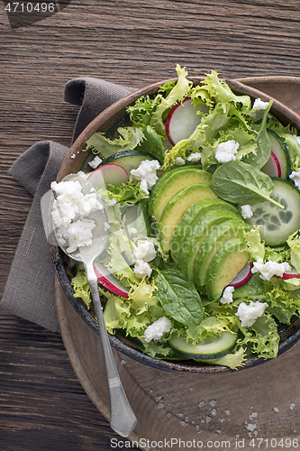 Image of Green salad avocado 