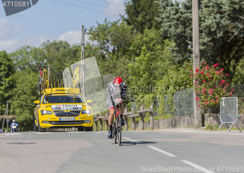 Image of The Cyclist Benjamin Swift- Criterium du Dauphine 2017