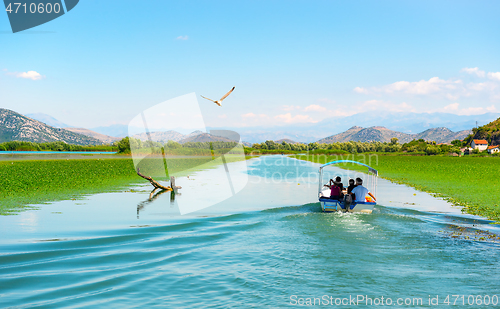 Image of Boat and Skadar lake