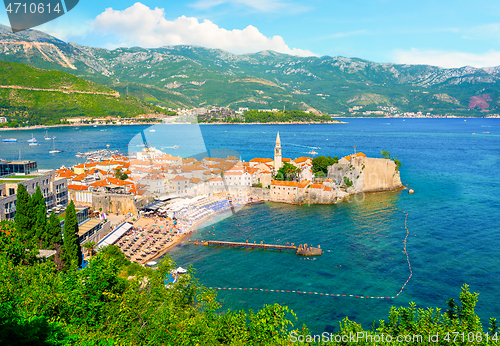 Image of City Budva on adriatic sea