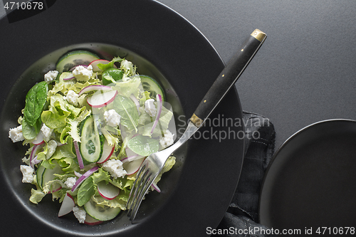 Image of Salad fresh curd cheese