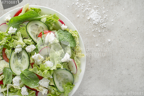 Image of Salad fresh cheese curd	