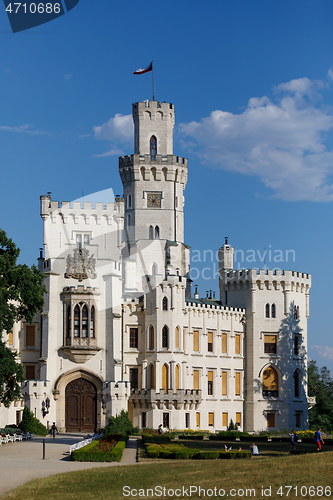 Image of Czech Republic - white castle Hluboka nad Vltavou