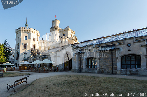 Image of Czech Republic - white castle Hluboka nad Vltavou