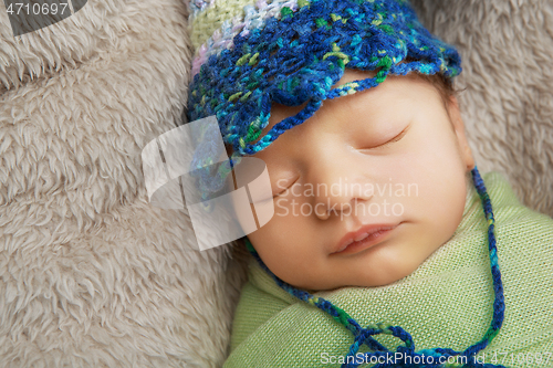 Image of cute newborn baby