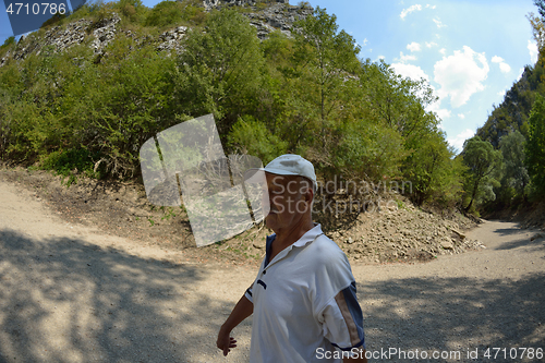 Image of senoir male hiker