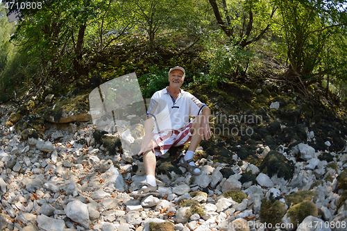 Image of senoir male hiker