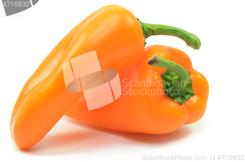 Image of Sweet yellow pepper isolated