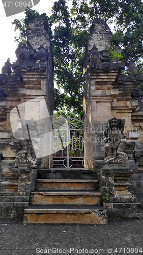 Image of Gate in Pura Luhur Uluwatu temple on Bali