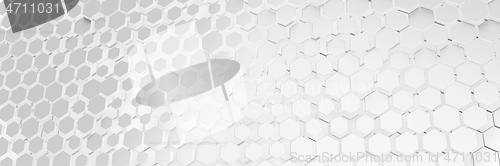 Image of white hexagon background