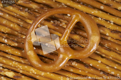 Image of salt sticks and pretzel