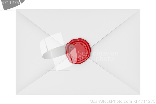 Image of Envelope sealed with red wax