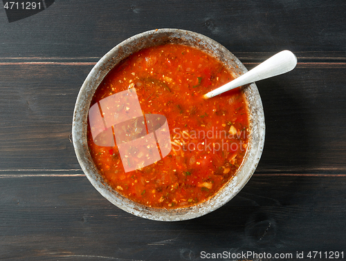 Image of bowl of tomato soup