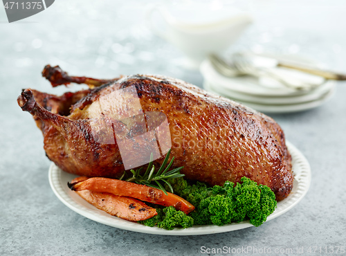 Image of freshly roasted duck roast