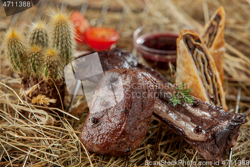 Image of freshly grilled ribs