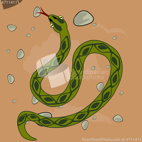 Image of Reptile reptile snake in desert type overhand