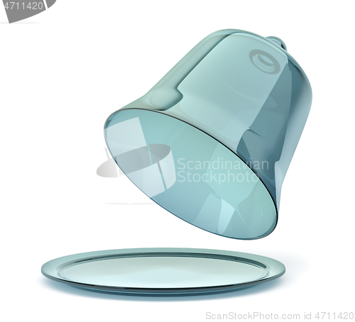 Image of Blue glass cloche