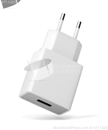 Image of Electronic device charger with USB port