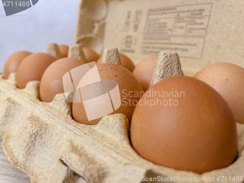 Image of Eggs in a box