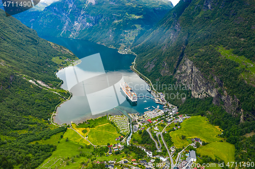 Image of Geiranger fjord, Beautiful Nature Norway.