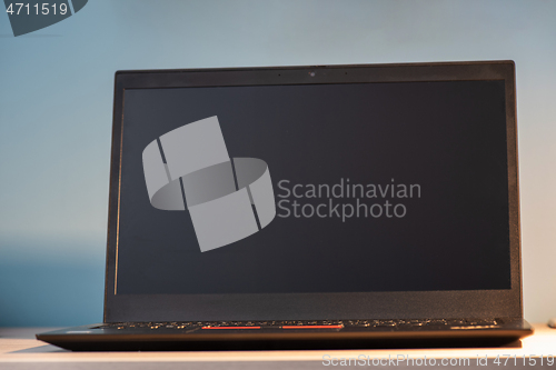 Image of Abstract close-up laptop