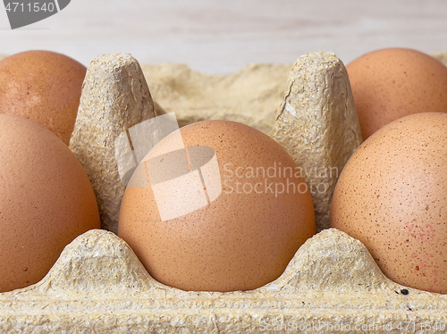 Image of Eggs in a box