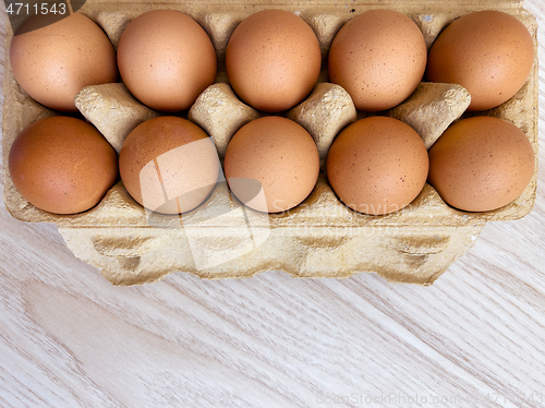 Image of Eggs in a box