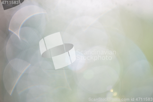 Image of Bokeh lights background with pastel green colors