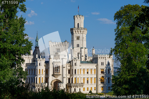 Image of Czech Republic - white castle Hluboka nad Vltavou