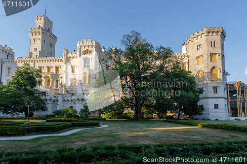 Image of Czech Republic - white castle Hluboka nad Vltavou