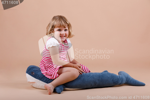 Image of three year girl portrait