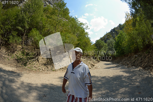 Image of senoir male hiker