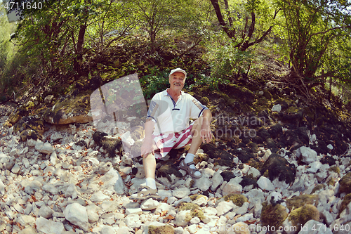 Image of senoir male hiker