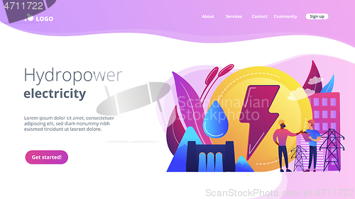 Image of Hydropower concept landing page.