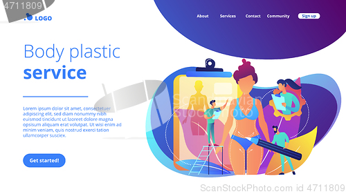 Image of Body contouring concept landing page.