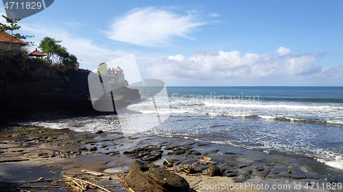 Image of Cliff at Tanah Lot Temple in Bali